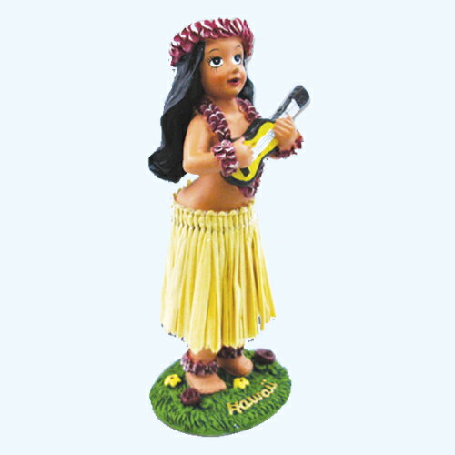 【フラドール】（ウクレレガール）ハワイアン人形・フィギュア・おもちゃダッシュボードフラドール フラガール hulaハワイアン雑貨・お土産・インテリア hawaii ハワイ直輸入