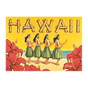 【ハワイアンアート マグネット】＜Hawaii - Hula Dancers（ハワイ フラダンサー）＞Kerne Ericksonハワイアン雑貨・磁石・日用品雑貨・文房具・事務用品・お土産