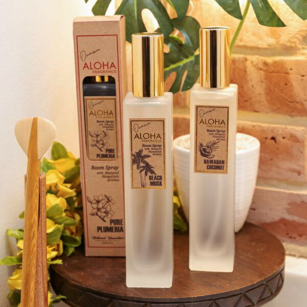 【期間限定SALE】ハワイ ルームスプレー ルームフレグランス オイル 香り 精油 アロマ ハワイアン 雑貨 インテリア ビーチ 海 リゾート マリン おしゃれ 大人 花 プルメリア ココナッツ ムスク hawaii プレゼント ギフト （オナオナ）のサムネイル