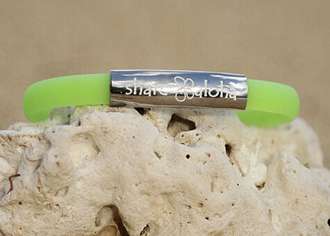 【SALE半額】【share aloha】 Lanikai Bracelet (ラニカイ・ブレスレット) カラフル全14色 シリコン ブレスレット (メンズ・レ...