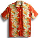 アロハシャツ|半袖|メンズ|レディース|MAKANA LEI・マカナレイ|AMT025SPR|レッド・赤|和柄|鯉|ボーダー|プレゼント|ギフト|お祝|誕生日|...
