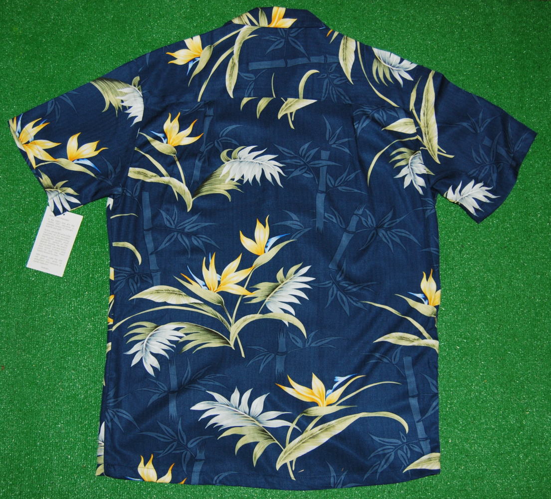 アロハシャツ PARADISE FOUND(パラダイスファウンド） PF200 半袖 メンズ ネイビー...