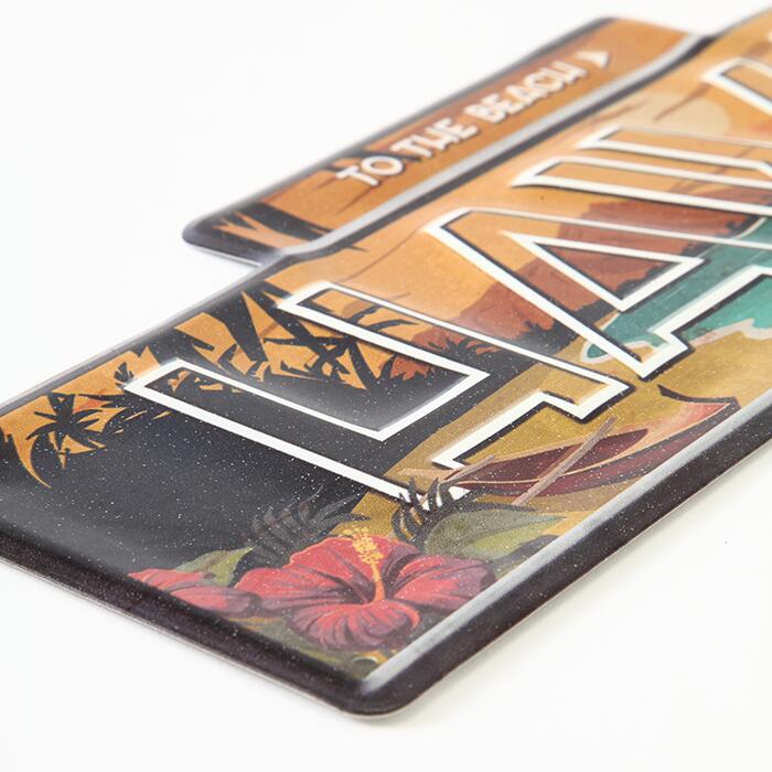 【国内配送】ハワイアン ティンサイン(全7種) アメリカ インテリア ハワイアン雑貨 看板 アロハ サインプレート アンティーク 壁掛け 置き物 飾り ハワイ お土産 [3]