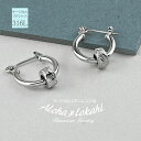 【両耳用】ハワイアンジュエリー キャッチレス ダブルリング 2way フープ ピアス ステンレス つけっぱなし 金属アレルギー対応 alohalokahi he...