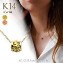 ハワイアンジュエリー K14 14金 イエローゴールド ピンクゴールド ネックレス ゴールド 透かし ペンダントトップ プチ バレル プルメリア 花 K10 チ...