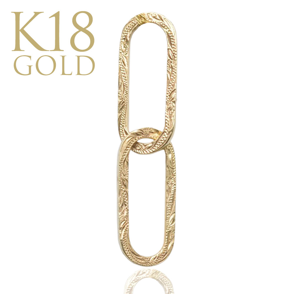 ゴールドネックレス ハワイアンジュエリー ネックレス K18 18金 ペンダントネックレス エリプス(Ellipse)ダブルtype 華奢 イエローゴールド ※...