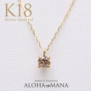 K18 ネックレス ダイヤモンド ブラウンダイヤモンド ペンダントネックレス 一粒 0.15ct 18金 ネックレス ペンダント ane2153