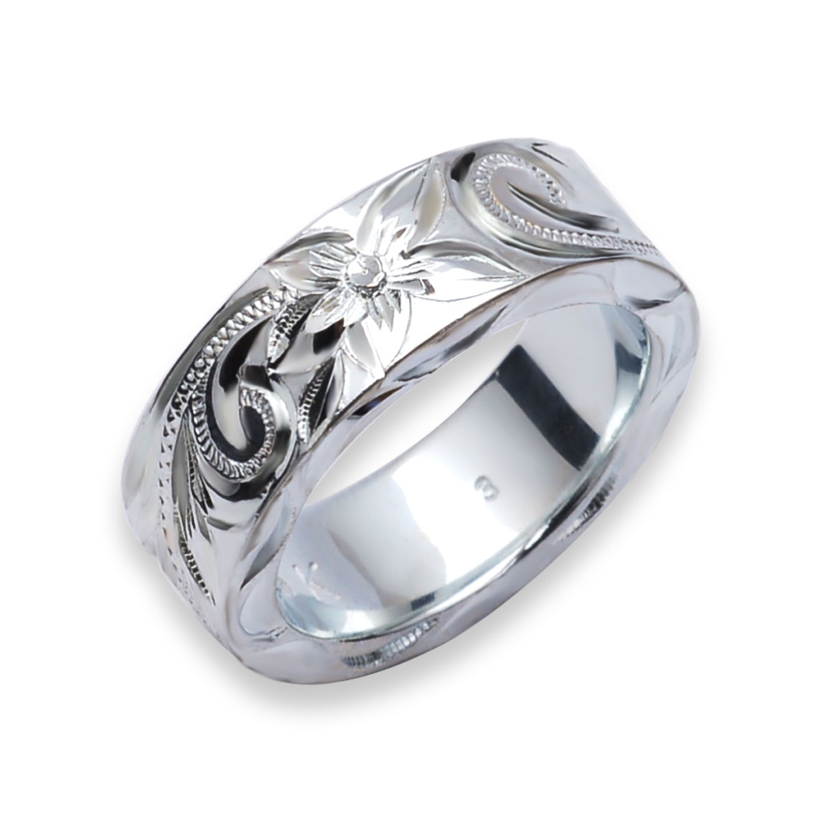 ハワイアンジュエリー シルバー SV925リング 指輪 レディース 女性 メンズ 男性 ペアリングにオススメ フラットヘビー シルバーリング シルバー 925 ...