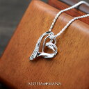 ハワイアンジュエリー シルバー Silver ネックレス ペンダント ダブル ハート レディース メンズ チェーン付属 40cm 45cm 50cm bpd15...