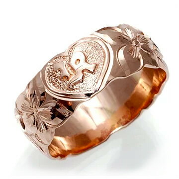 ハワイアンジュエリー 結婚指輪 オーダーメイド マリッジリング ONLYONE レディース 女性 メンズ 男性 ハート イニシャル ゴールドリング cdr060...