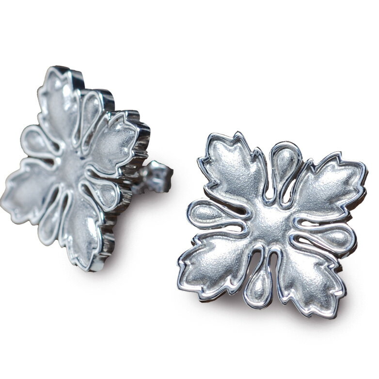 【Weliana】 ハワイアンジュエリー シルバー Silver ピアス 両耳 スタッドピアス ポストピアス ふっくら ハワイアンキルト ウル パンノキ wne...