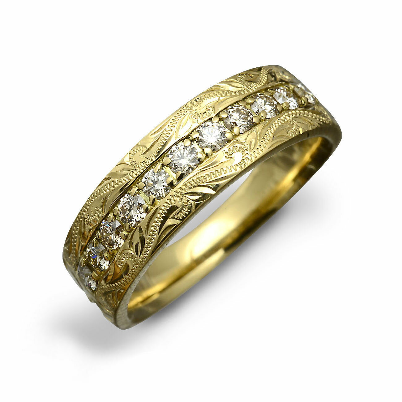 リング 指輪 ハワイアンジュエリー Weliana レディース 女性 ハワイアン エアルーム エンゲージメント リング K18 18金 k18 エタニティ ウェ...