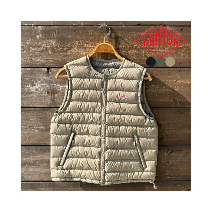 ダントン ダウン メンズ DANTON（ダントン) インナーダウンクルーネックベスト INNER DOWN CREWNECK VEST DT-A0002 NNF