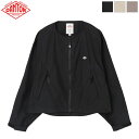  DANTON ダントン レディース スタナーナイロン カラーレスジャケット COLLARLESS JACKET　DT-A0479 SNY　日本正規代理店商品