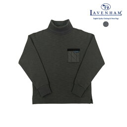 【ポイント10倍 5/8 14時～】LAVENHAM Jackman X Lavenham Gg Sweat Highneck Mens ラベンハム ジャックマン スウエット ハイネック シャツ LV7366 胸ポケット レギュラーフィット ダイヤモンドキルト メンズ Lamp Black ランプブラック グレー 秋冬