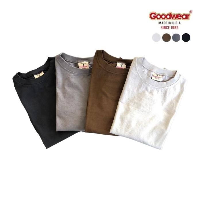 GOODWEAR グッドウェア CREW NECK クルーネック ロングスリーブ裾 袖リブTシャツ レディース NGW9951