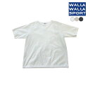 【ポイント10倍】 WALLA WALLA SPORTS ワラワラスポーツ 9oz ヘビーコットン 半袖 ラグラン リブ ルーズ TシャツRAGLAN RIB LOOSE TEE ..