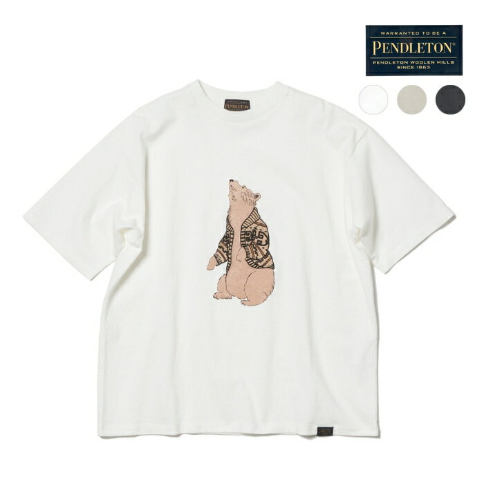 ペンドルトン PENDLETON 半袖Tシャツ 刺繍 ベア グラフィックプリント 半袖 Tシャツ 4275-6006