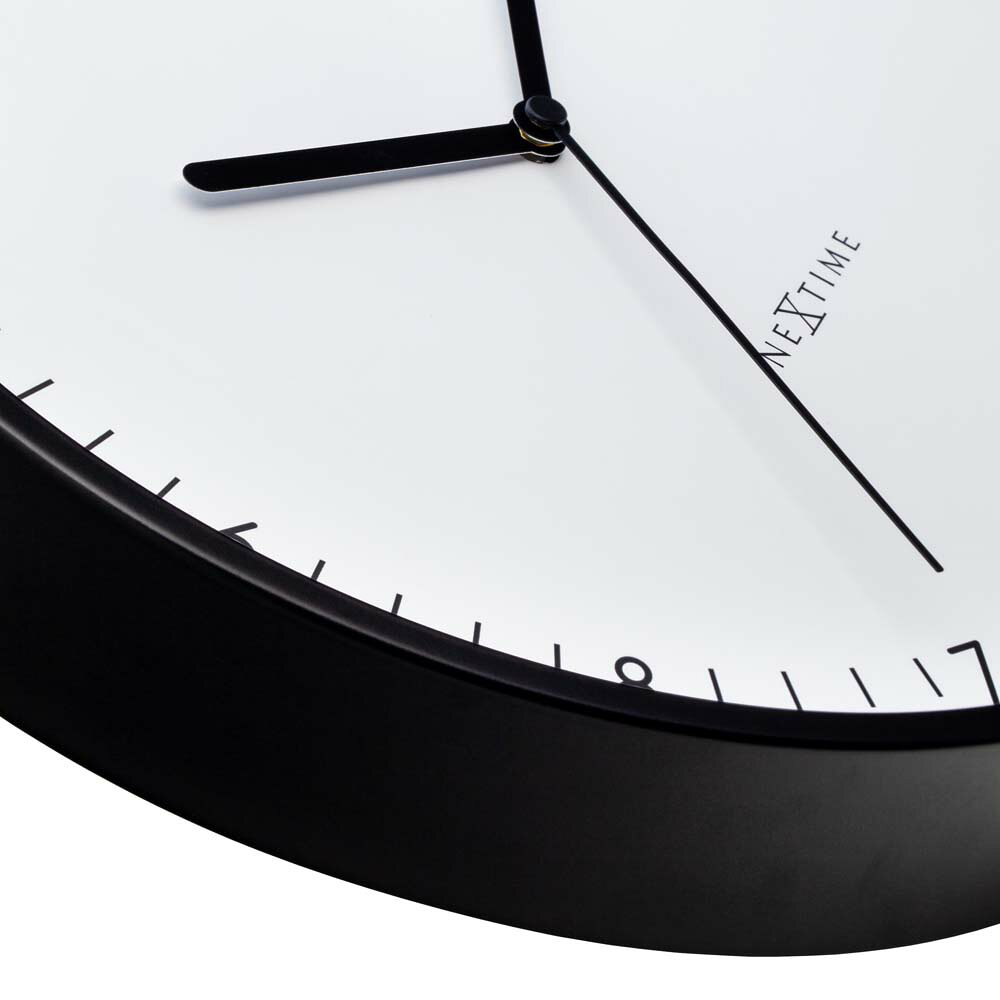 壁時計 掛時計 NEXTIME ネクスタイム ウォールクロック Berlin ホワイト / NXT-3305WI アルミケース STANDARD COLLECTION [3]