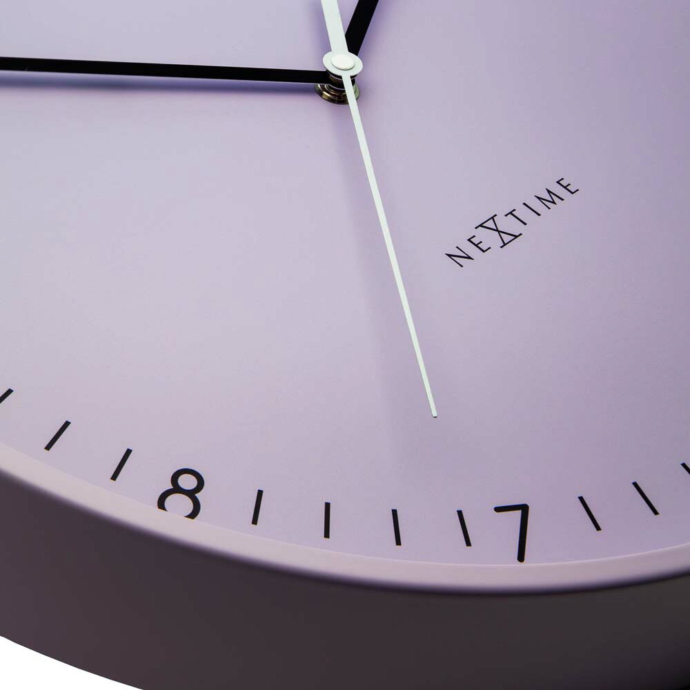 壁時計 掛時計 NEXTIME ネクスタイム ウォールクロック Berlin L パープル / NXT-3543LA メタルケース STANDARD COLLECTION [3]