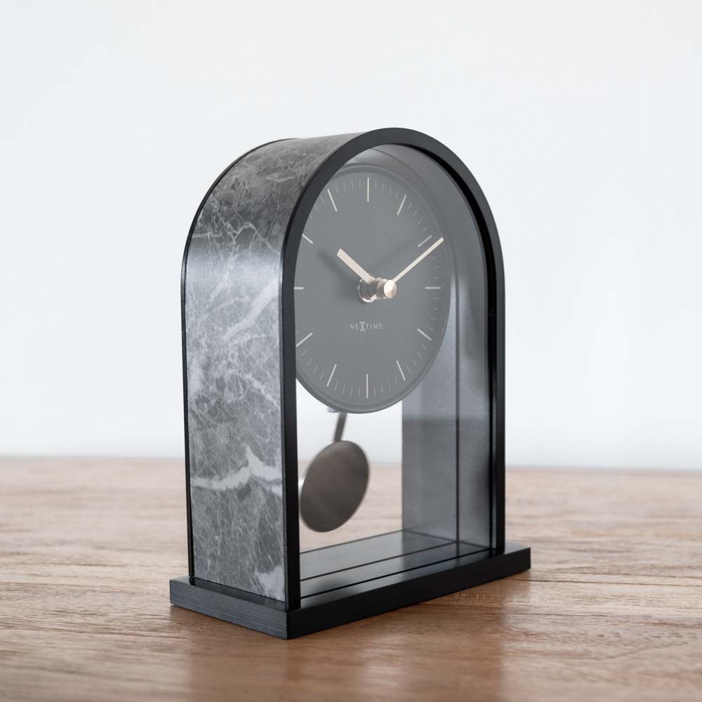 置時計 振り子時計 NEXTIME ネクスタイム テーブルクロック Marble Pendulum ブラック / NXT-J028 デスクトップ JAPANDI COLLECTION [3]