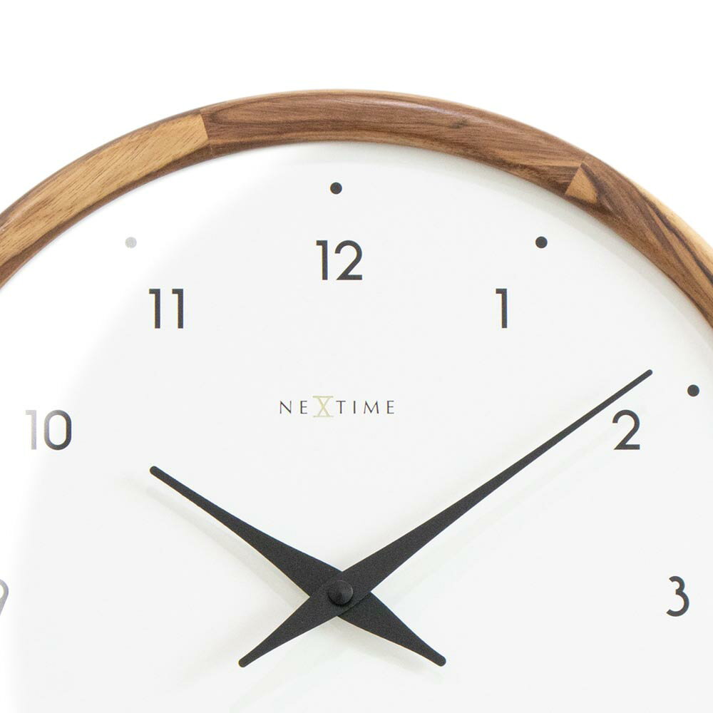 壁時計 掛時計 NEXTIME ネクスタイム ウォールクロック Point RO / NXT-J032 ウッド ナチュラル [2]