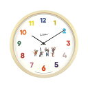 壁時計 掛時計 エルコミューン レオレオニ ウォールクロック タイム WCL-010 ホワイト