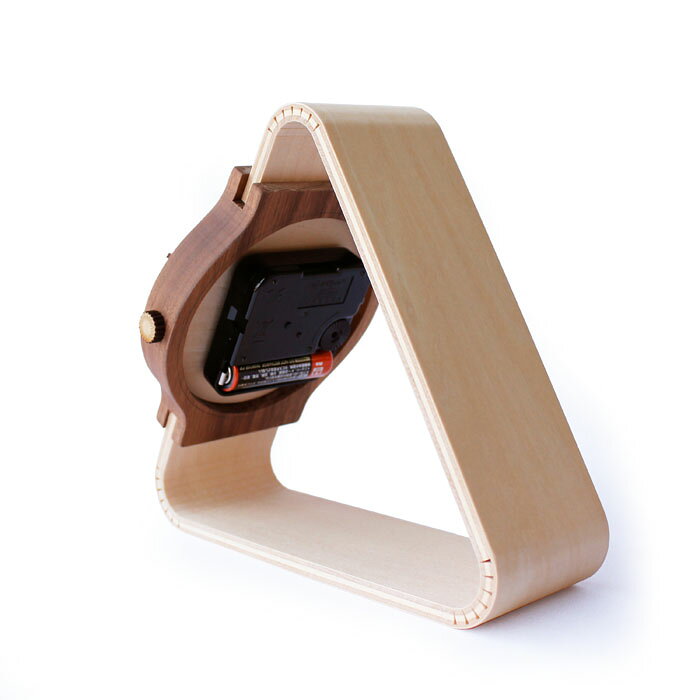 置時計 インテリアクロック ヤマト工芸 ウォッチクロック ブラウン ウォールナット YK19-006 / Watches clock [3]