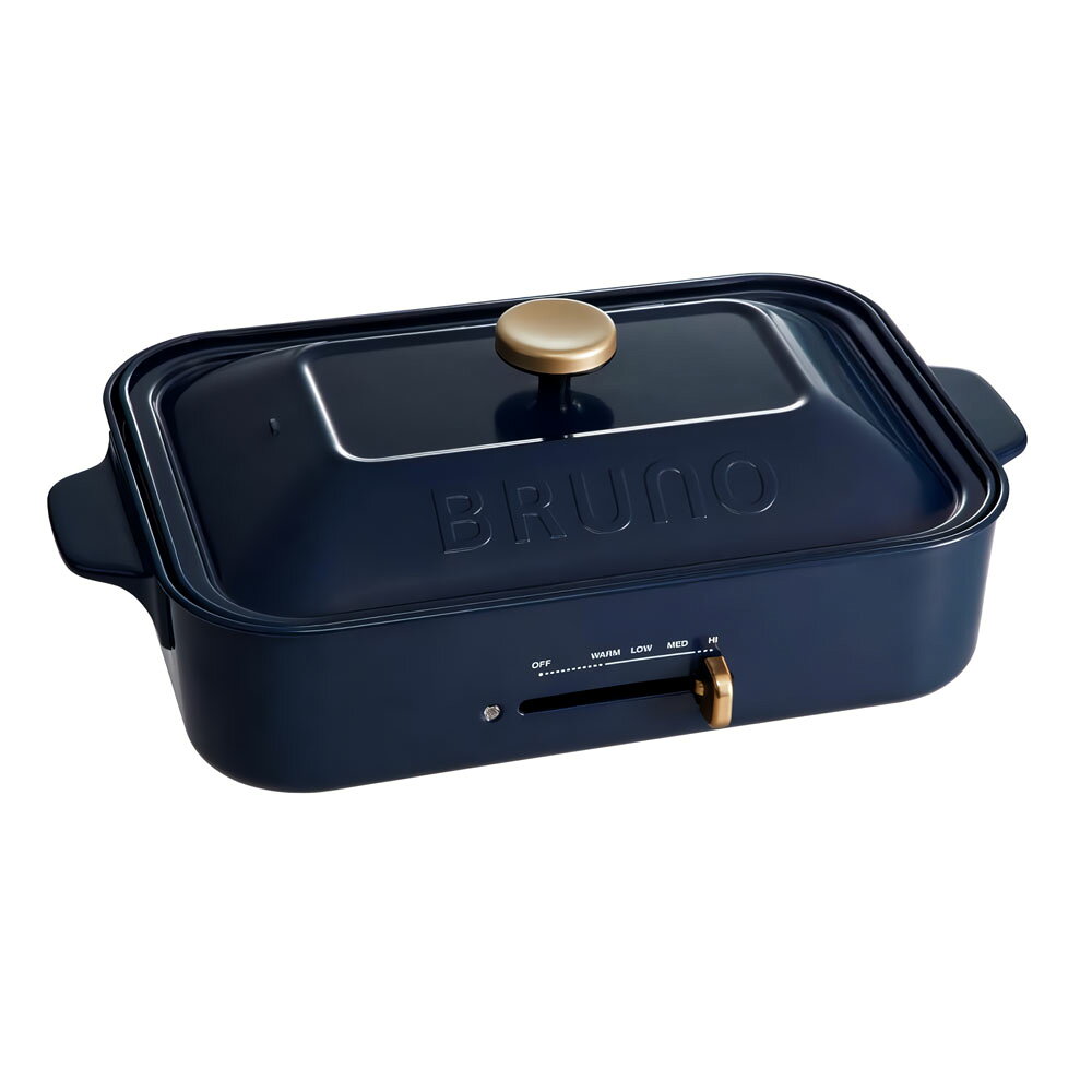 アロット 楽天市場店のBRUNO ブルーノ コンパクト ホットプレート BOE021 ネイビー / キッチン家電 電気プレート 調理家電｜アングル2