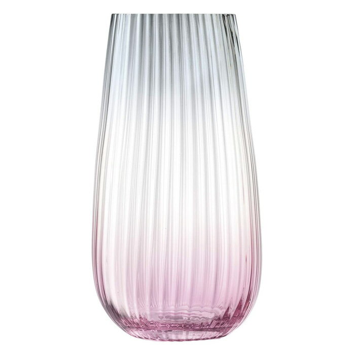花器 花瓶 花びん フラワーベース ガラス LSA Dusk Vase LDU11 G1401-28-152 ピンク/グレー 高さ28cm