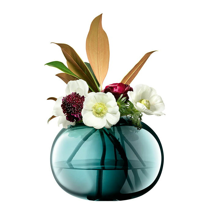LSA エルエスエー フラワーベース 花器 花瓶 Epoque Vase ピーコック LEQ15 G1663-18-142 高さ18cm
