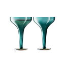 LSA エルエスエー シャンパングラス Epoque Champagne Saucer G1660-05-142 ピーコック 容量150ml 2個セット / L...