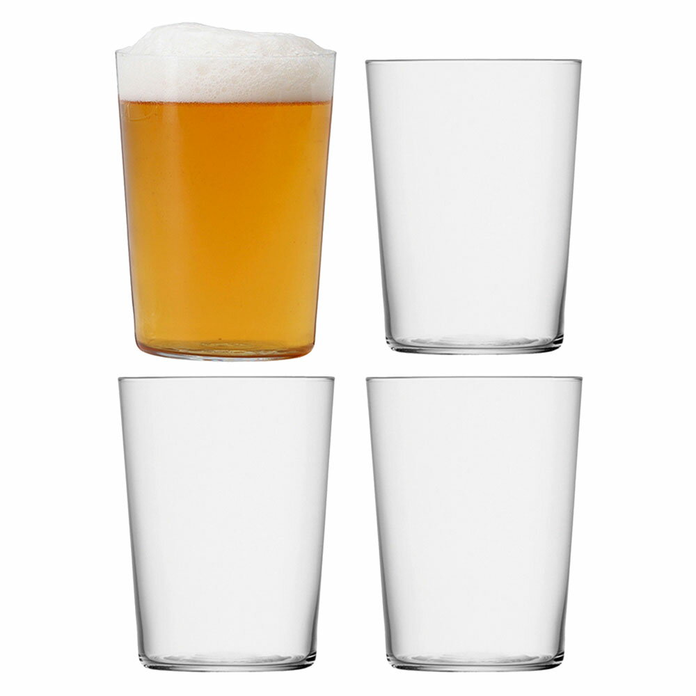 Rakuten - LSA Gio Tumbler (large)　タンブラー ビールグラス 4個セット LGI18 G060-18-992A クリア 容量560ml H12cm