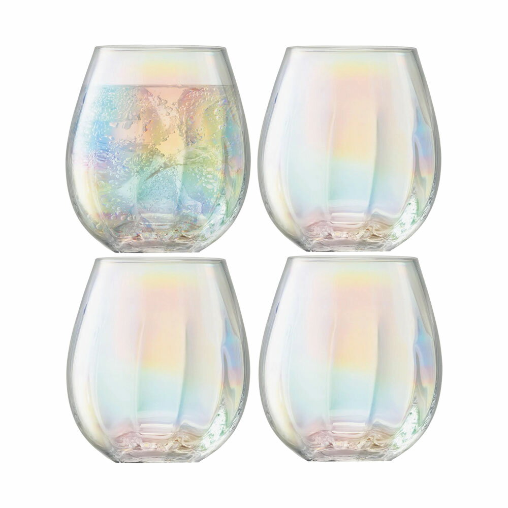 LSA タンブラーグラス Pearl Tumbler G1331-15-401 パール H10cm 容量425ml 4個セット LPE01 / エルエ..
