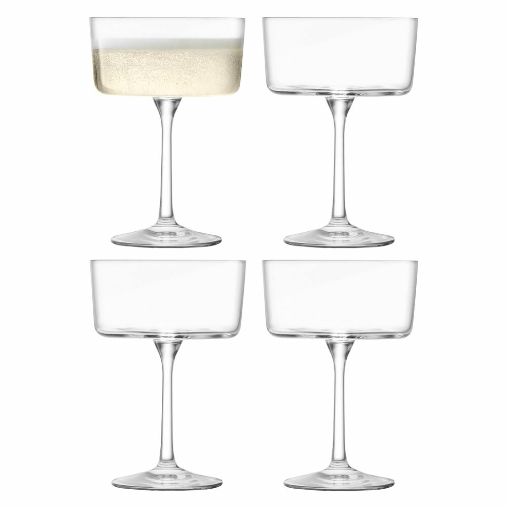 LSA Gio ジオ Champagne Cocktail Glass シャンパングラス G1768-08-301 容量230ml 4個セット H13cm LGI35 / エルエスエー カクテルグラス