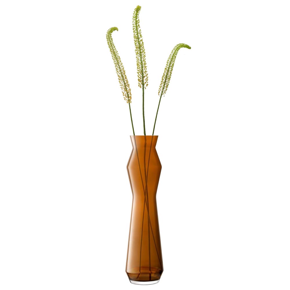 LSA Sculpt Vase スカルプト ベース G1771-10-552 LSG10 コグナックブラウン H100cm / エルエスエー 花..