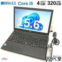 ^y Windows11 Pro FUJITSU LIFEBOOK A574/K FMVA08002 Core i5-4310 4GB HDD320GB 15.6C` T009013