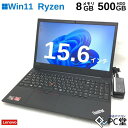 ^y Windows11 Pro Lenovo ThinkPad E595 20NFS05H00 AMD Ryzen 5 3500U 8GB HDD500GB 15.6C` T009329