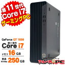 【中古】 ゲーミングPC GeForce GT1030 Windows11 HP EliteDesk 800 G8 SFF 第11世代 Core i7 11700 メモリ16GB 新品NVMe SSD250GB DVDROM Windows11 Pro デスクトップパソコン Office付き