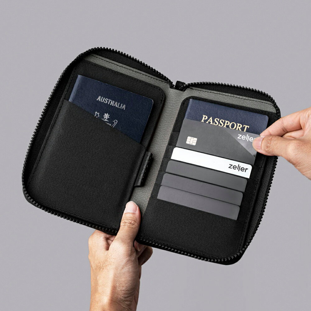 【公式】[ALPAKA/アルパカ]日本正規代理店 ZIP PASSPORT WALLET AXOGRID パスポートケース ウォレット カード入れ 財布 旅行 3