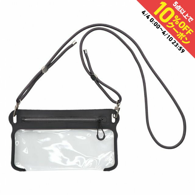 最大10%OFFクーポン 【4/4~4/10】 ファスナータイプ 防水サコッシュ WPCSAM-BK レジャー用品 小物 : スモーキーブラック