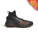 アディダス ゴルフシューズ コードカオス レースレス (GV6907) メンズ ゴルフ スパイクレスシューズ 2E : ブラック×レッド adidas imbk...