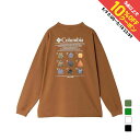 最大10%OFFクーポン 【5/9〜5/18】 2024秋冬 コロンビア メンズ アウトドア 長袖Tシャツ ロストブルックロングスリーブグラフィックTシャツ P...