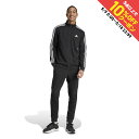最大10%OFFクーポン 【5/9〜5/18】 アディダス メンズ ジャージ 上下セット ベーシック スリーストライプス フリース トラックスーツ DTU71 ...