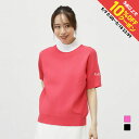 最大10%OFFクーポン 【5/9〜5/18】 コルウィン レディース ゴルフウェア 半袖セーター 春 夏 ニット半袖モックネックシャツ (KO-1H2015H...