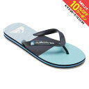 最大10%OFFクーポン 【5/9〜5/18】 クイックシルバー MOLOKAI STRIPE AQYL101361 BYJ2 メンズ マリン ビーチサンダル : ブルー QUIKSILVER(4)