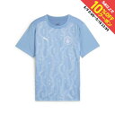 最大10%OFFクーポン 【5/9〜5/18】 プーマ ジュニア サッカー/フットサル ライセンスシャツ 24-25 マンチェスター・シティ プレマッチ 半袖シ...