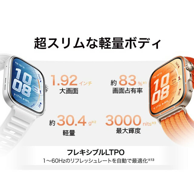 【距離計】 ファーウェイ HUAWEI WATCH FIT5 Pro 45mm オレンジ ゴルフ 距離測定器...