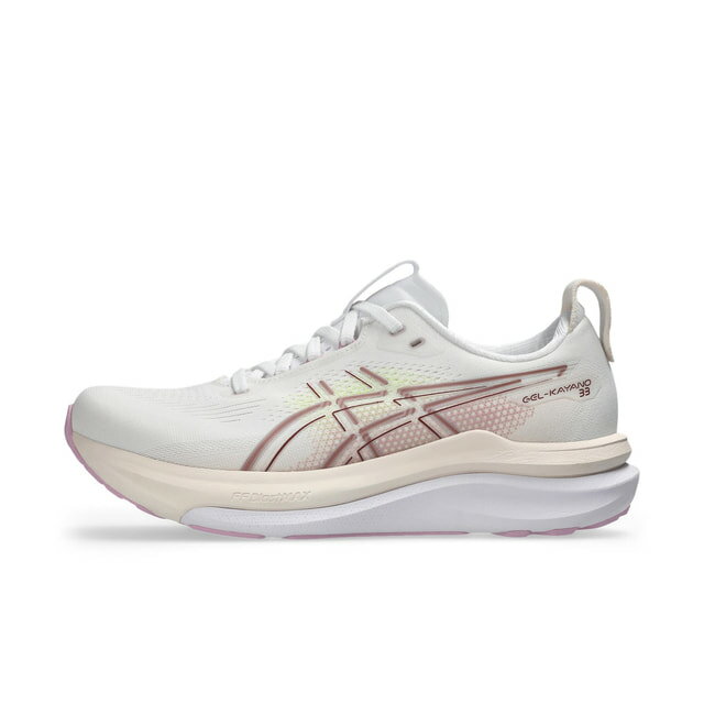 最大10％OFFクーポン 【8/18〜8/20】 アシックス GEL-KAYANO 33 ゲルカヤノ33 1012B939 レディス 陸上/ランニング ランニングシューズ 2E : ホワイト×ライラック asics imbkk