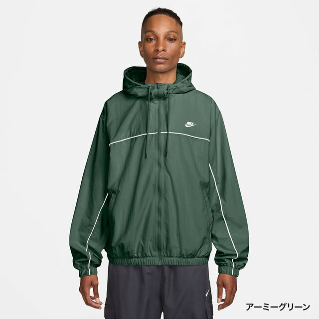 最大10％OFFクーポン 【8/18〜8/20】 ナイキ メンズ ウインドフルジップ クラブ アスリート フーディ ジャケット HJ2013 323 スポーツウェア ： アーミーグリーン NIKE